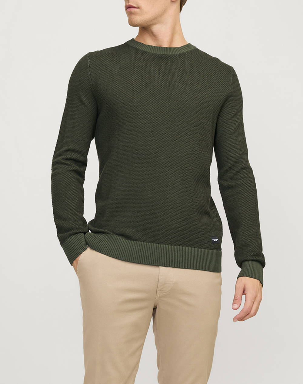 JACK&JONES JJEGLOBE KNIT CREW NECK NOOS