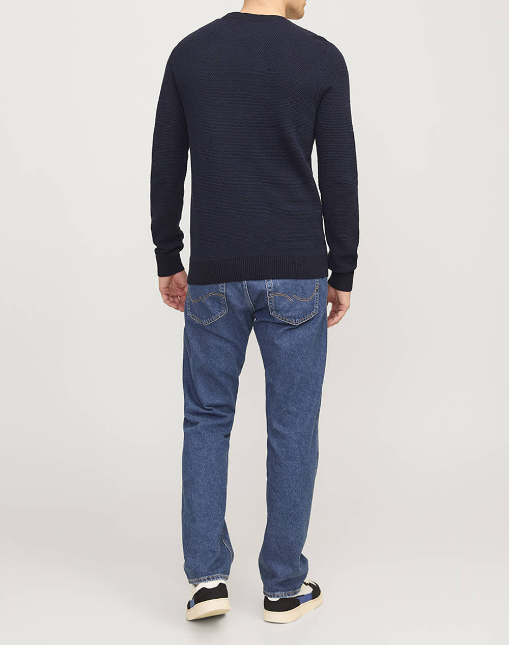 JACK&JONES JJEGLOBE KNIT CREW NECK NOOS