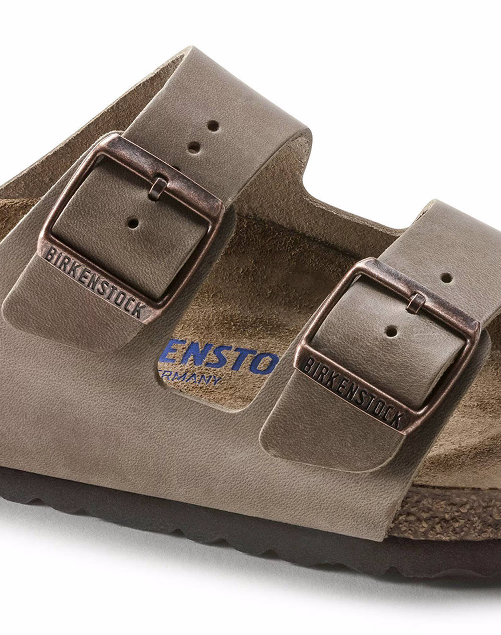 BIRKENSTOCK S26 LEATHER ARIZONA SFB LEOI TABACCO BROWN 35 - 50 REGULAR CORE ESSENTIAL INCALTAMINTE UNISEX
