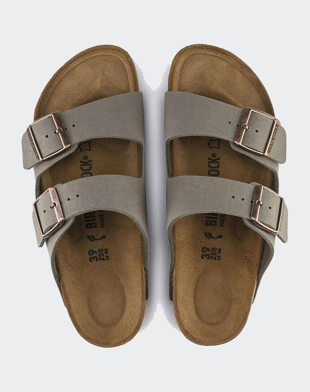 BIRKENSTOCK SYNTHETICS ARIZONA BFBC STONE 35 - 48 NARROW CORE ESSENTIAL INCALTAMINTE UNISEX