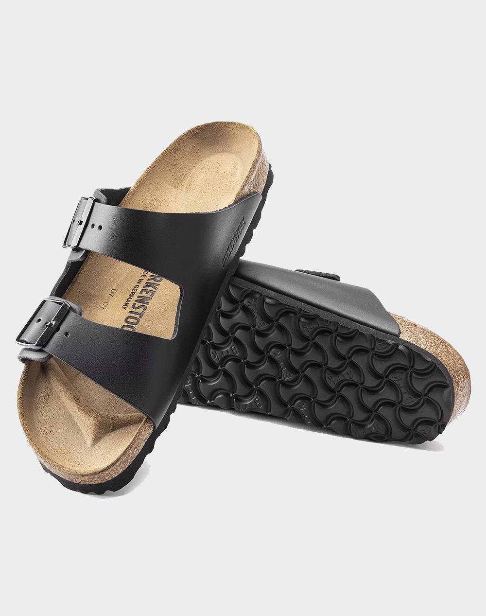 BIRKENSTOCK SYNTHETICS ARIZONA BF BLACK 35 - 50 NARROW CORE ESSENTIAL INCALTAMINTE UNISEX