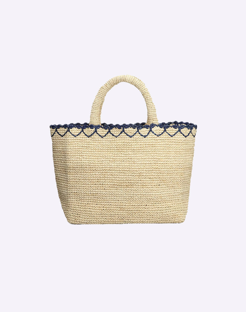MC2 RAFFIA BEACH MID-BEACH BAG IN RAFFIA-HEART BORDER 1041 EMB (Dimensiuni: 36 x 23cm.)