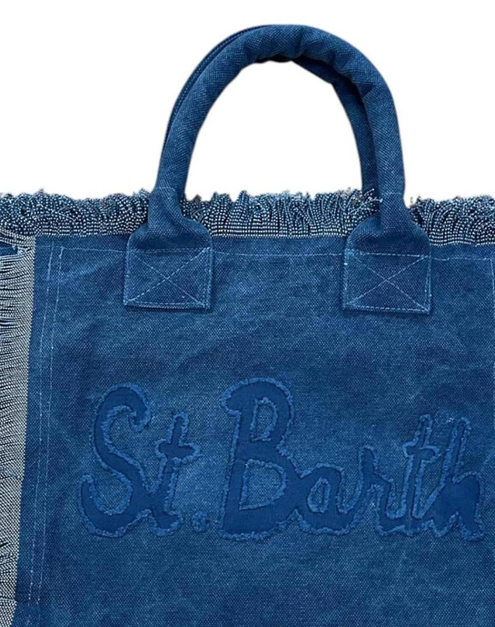 MC2 VANITY PATCH-ACC. BORSA CANVAS DONNA PATCH-ST BARTH DEN (Dimensiuni :40 x 32 x 20cm.)