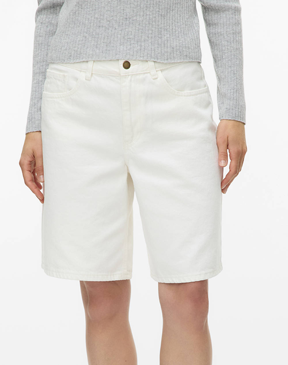 AWARE BY VERO MODA VMSAGE HR BERMUDA ECRU SHORTS VMA