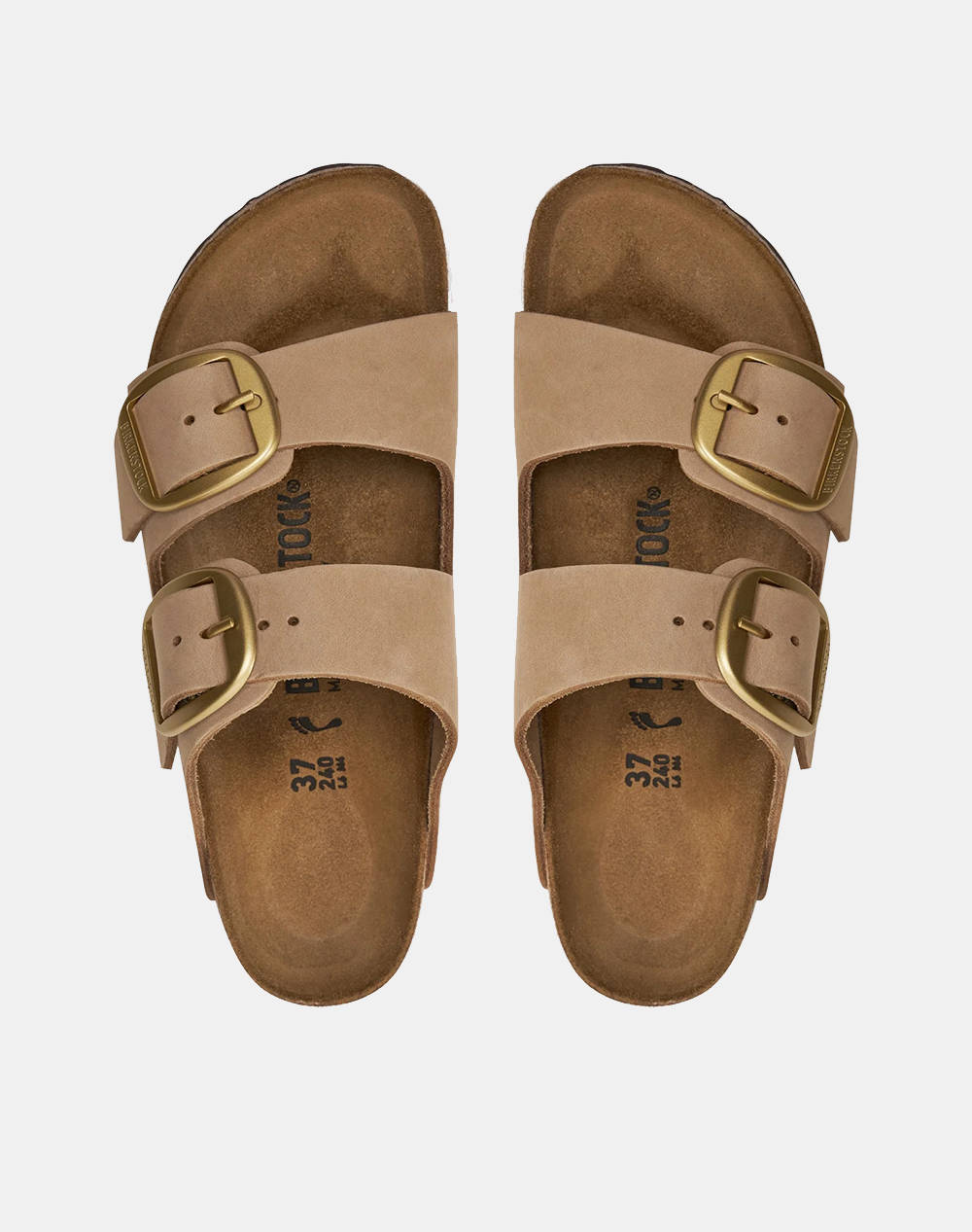 BIRKENSTOCK F25 LEATHER ARIZONA BIG BUCKLE LENB SANDCASTLE 35 - 43 NARROW SEASONAL INCALTAMINTE DE DAMA