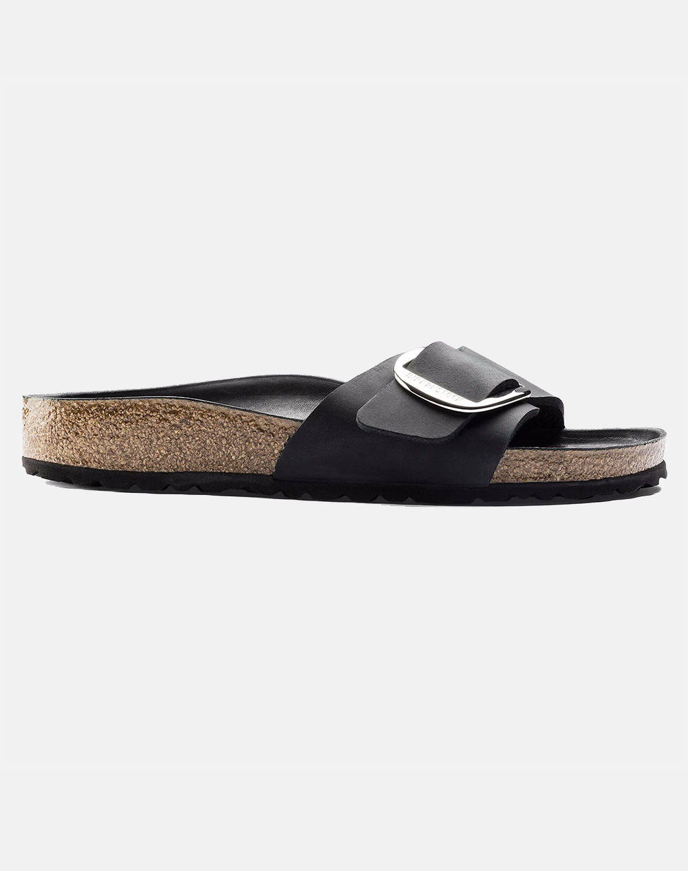 BIRKENSTOCK F25 LEATHER MADRID BIG BUCKLE LEOI BLACK HEX 35 - 43 NARROW CORE ESSENTIAL INCALTAMINTE DAMA