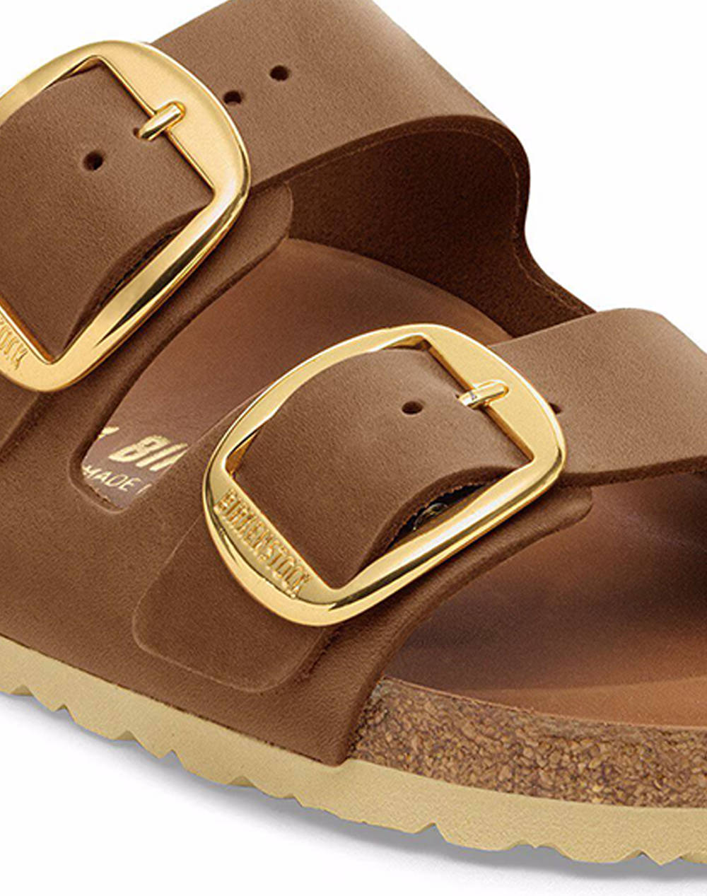 BIRKENSTOCK F25 LEATHER ARIZONA BIG BUCKLE LEOI COGNAC HEX 35 - 43 NARROW CORE ESSENTIAL INCALTAMINTE DAMA