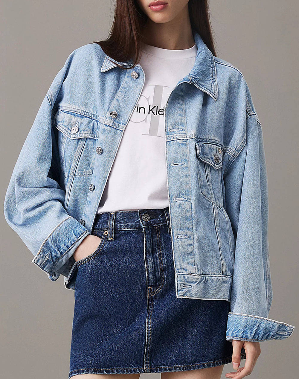 CALVIN KLEIN JEANS BOXY DENIM JACKET