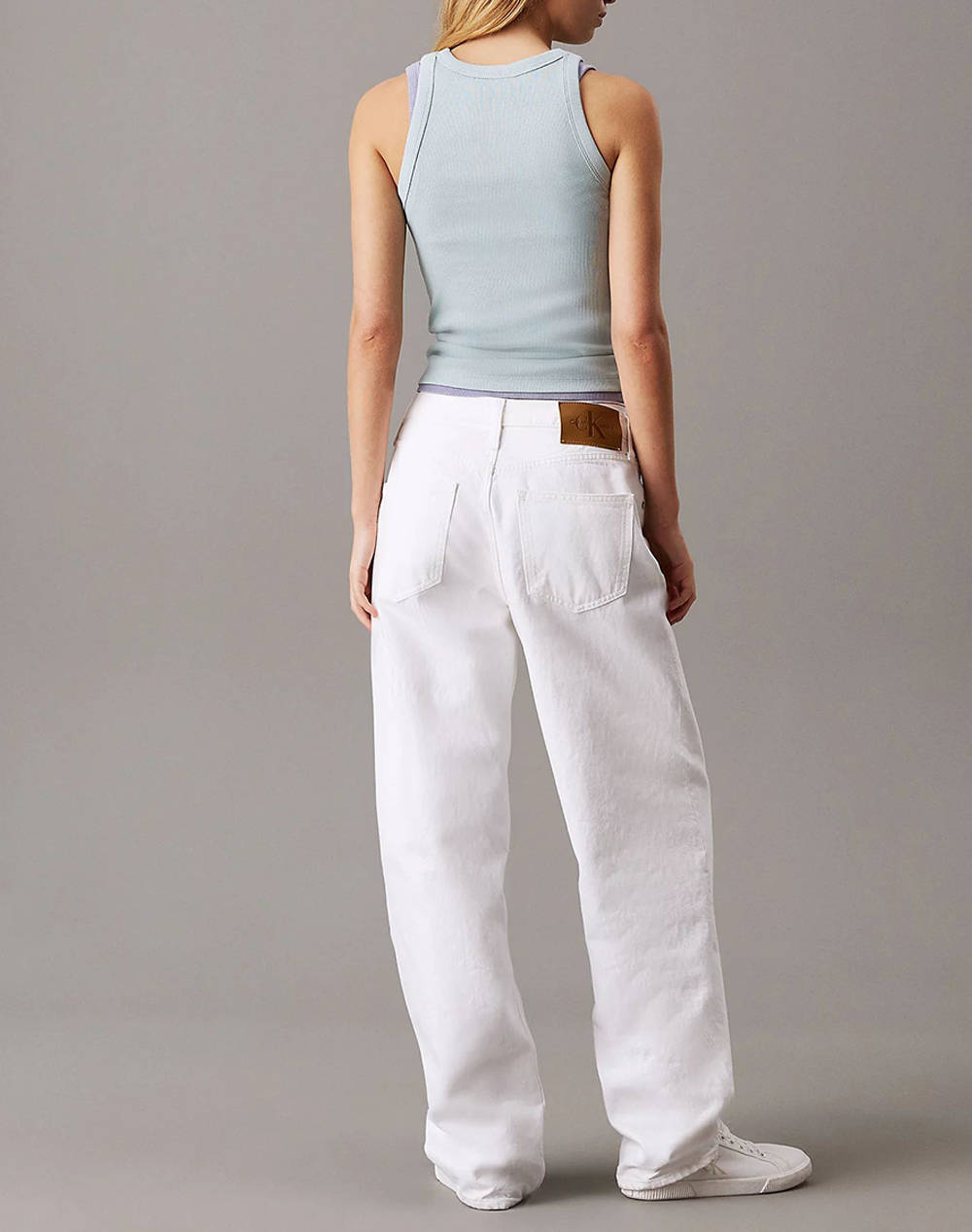 CALVIN KLEIN JEANS MONOLOGO RIB TANK TOP