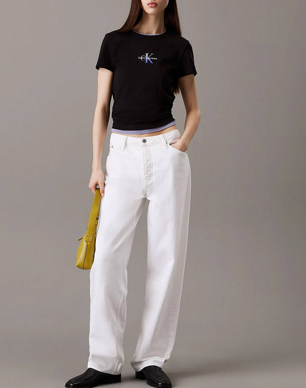CALVIN KLEIN JEANS GRADIENT MONOLOGO SLIM TEE