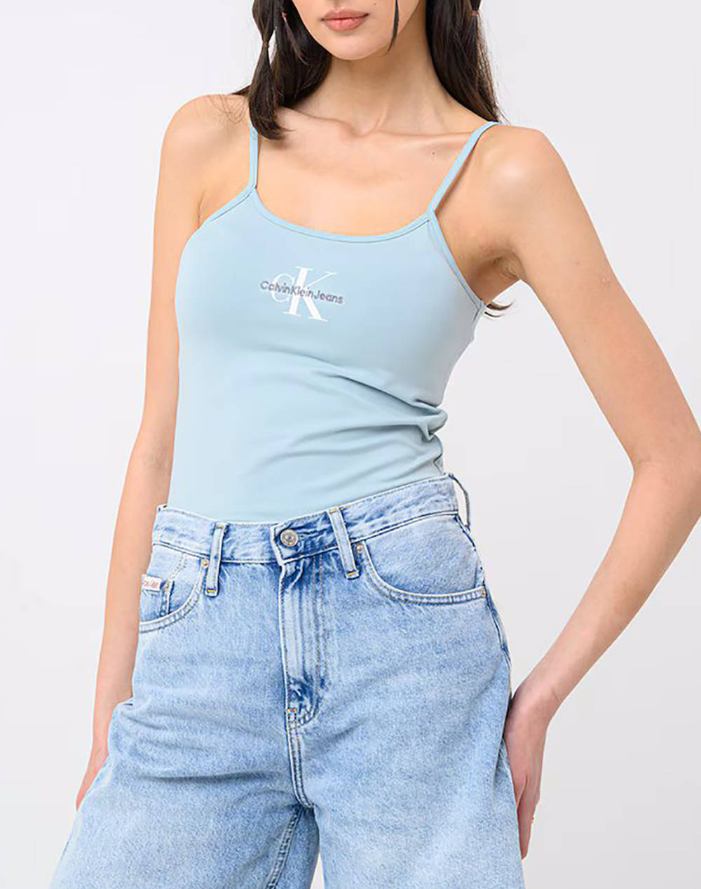 CALVIN KLEIN JEANS MONOLOGO STRAPPY TANK TOP