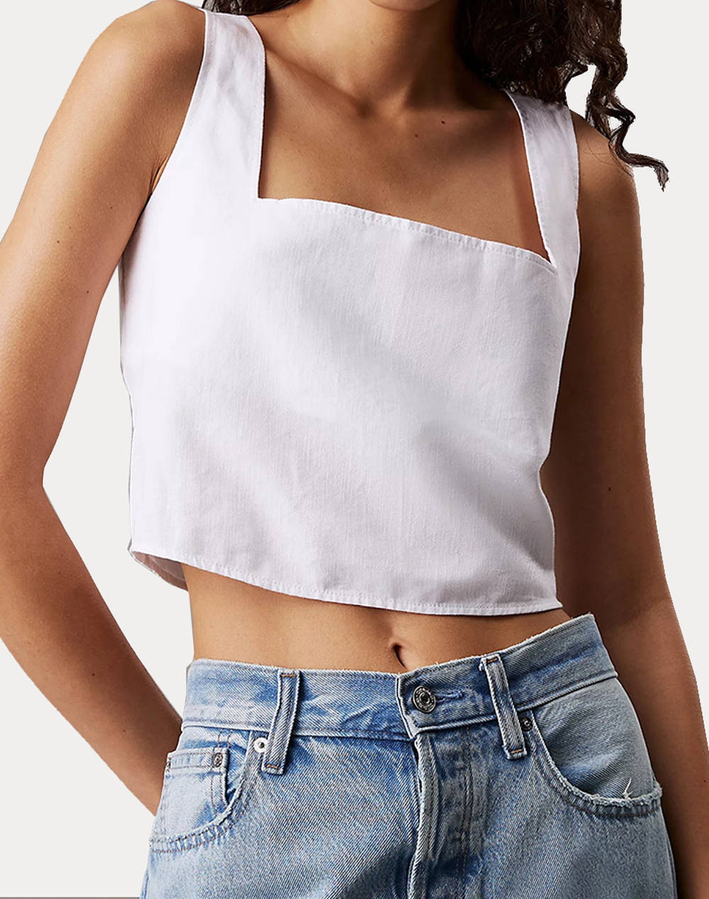 CALVIN KLEIN SOFT LINEN TOP