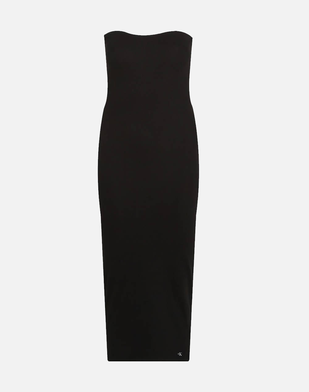 CALVIN KLEIN JEANS WOVEN LABEL RIB SLEEVELESS DRESS