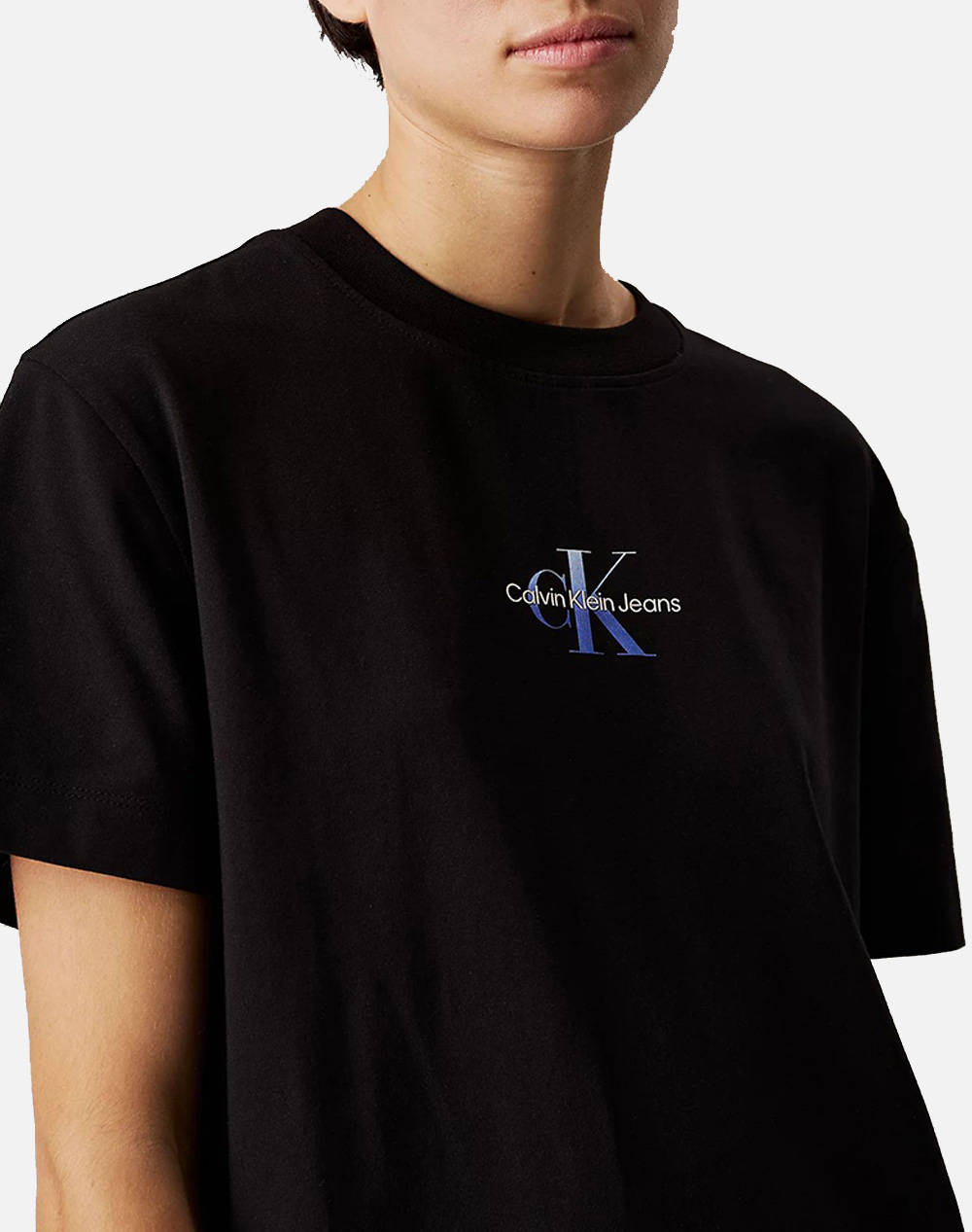 CALVIN KLEIN JEANS GRADIENT MONOLOGO TEE DRESS