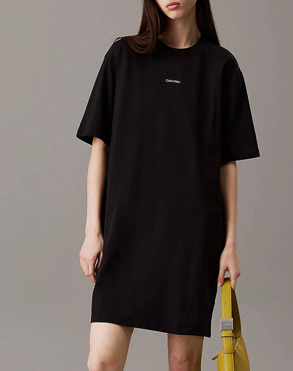CALVIN KLEIN PLACED INST TEE DRESS