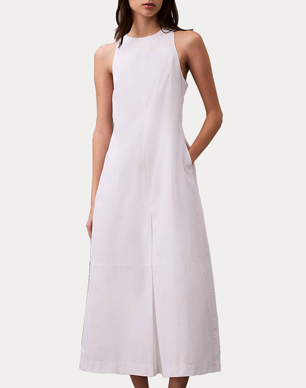CALVIN KLEIN CO POPLIN SIMPLE CASUAL DRESS