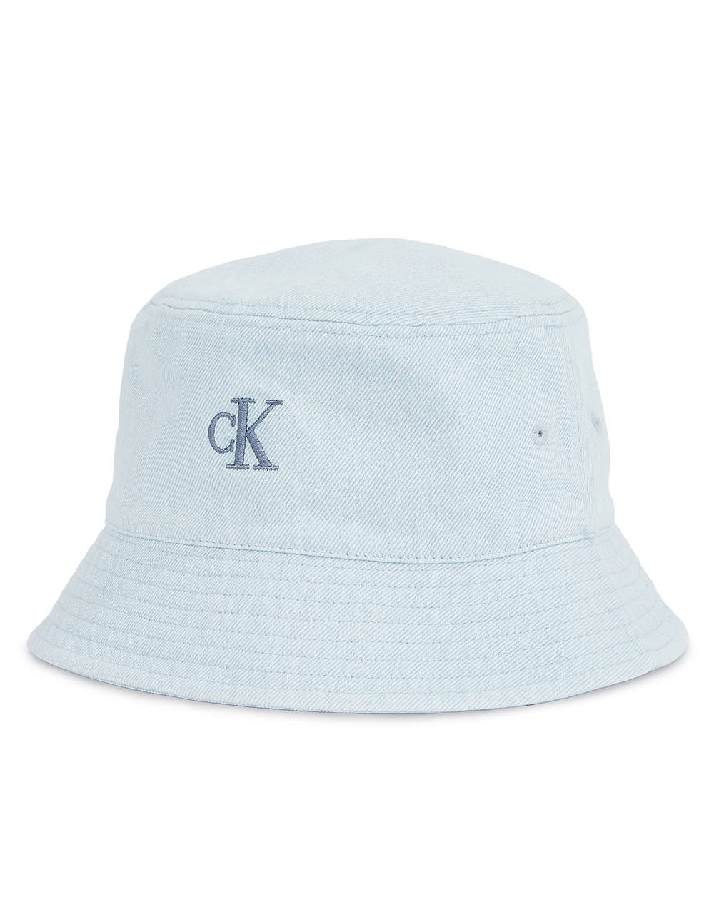 CALVIN KLEIN EMBRO MONOGRAM DENIM BUCKET HAT