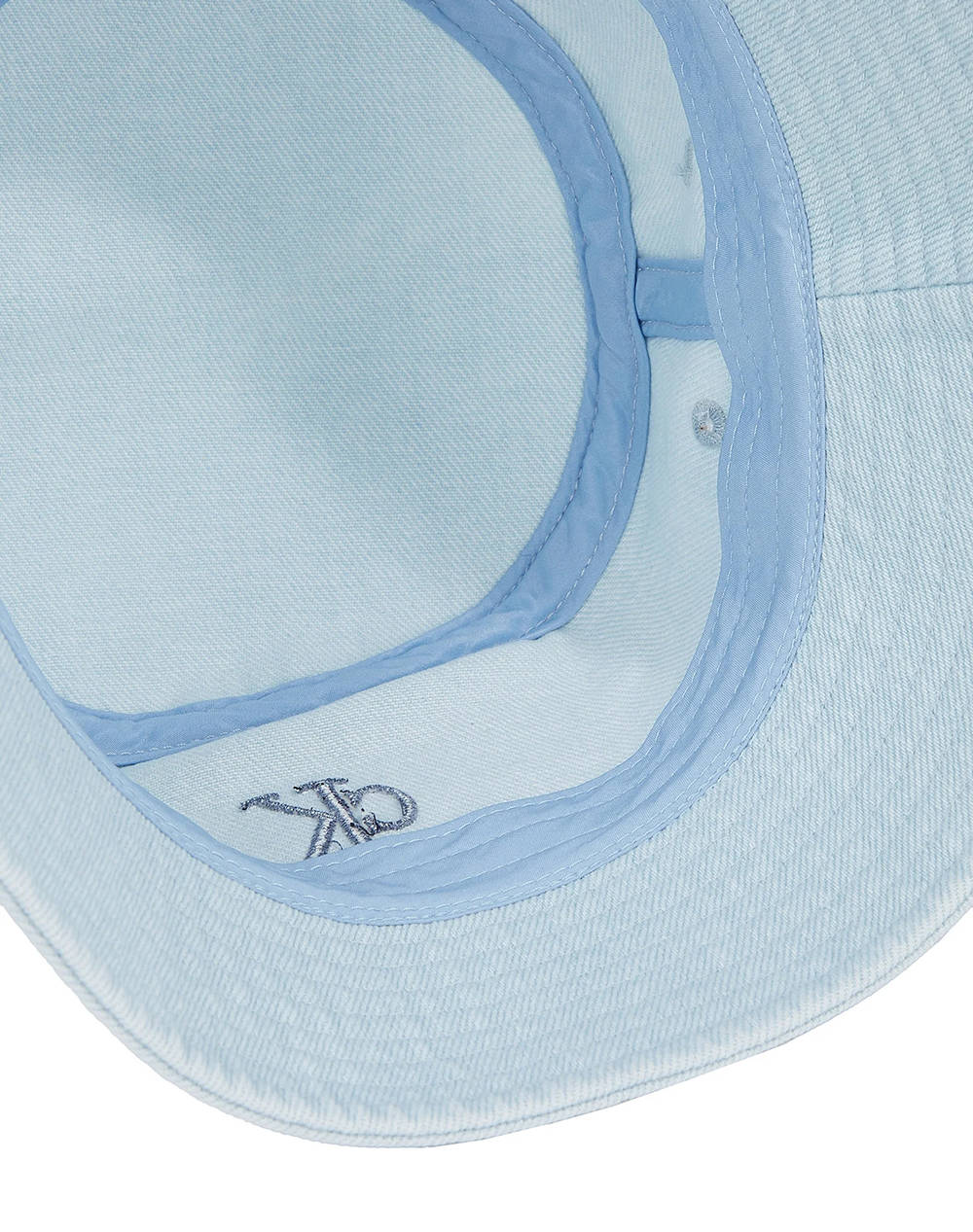 CALVIN KLEIN EMBRO MONOGRAM DENIM BUCKET HAT
