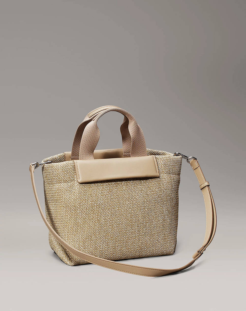 CALVIN KLEIN JEANS CK RAFFIA SMALL TOTE CROSSBODY (Dimensiuni: 22 x 38 x 16cm.)