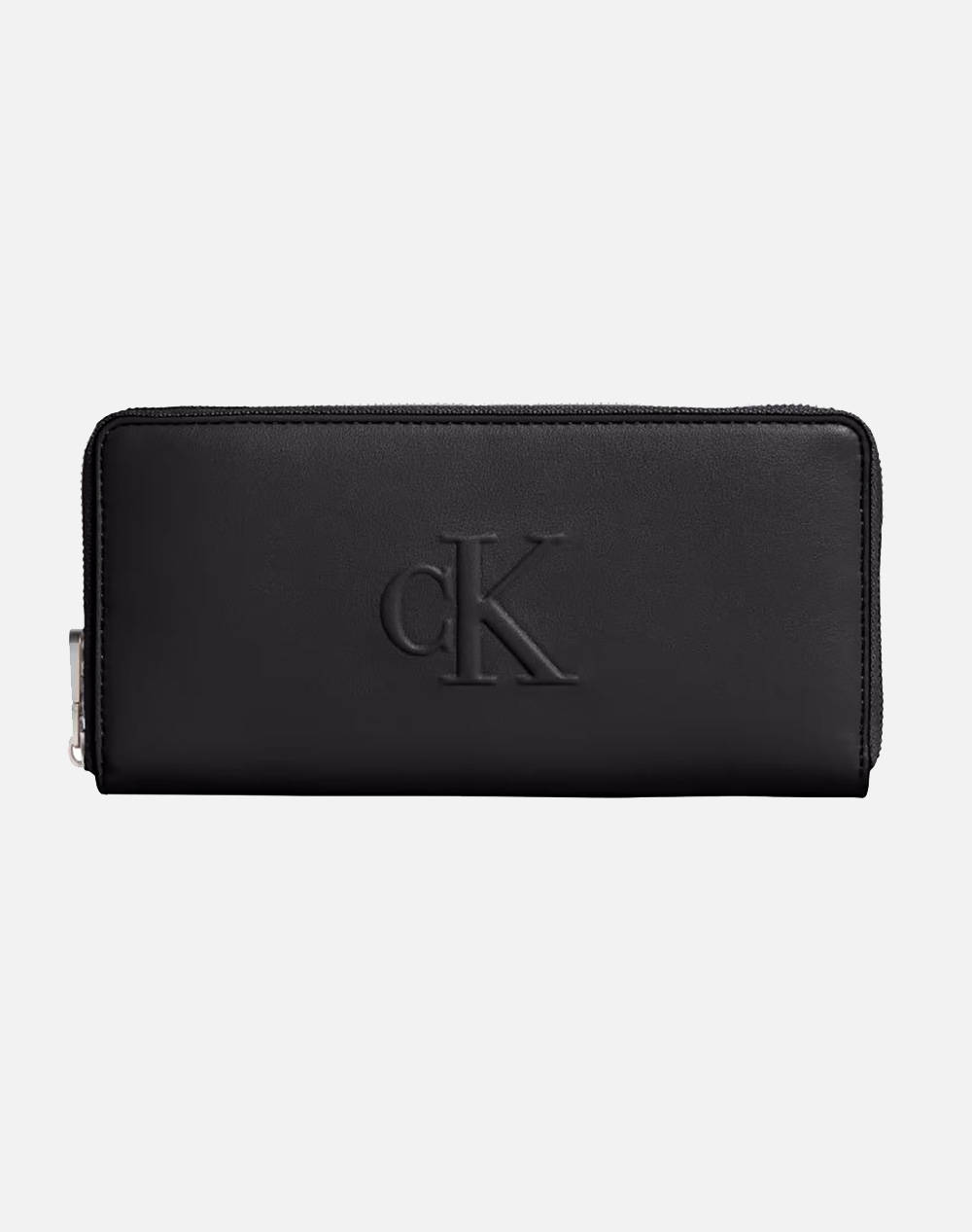 CALVIN KLEIN SCULPTED ZIP AROUND WALLET (Dimensiuni: 19 x 2 x 9cm.)