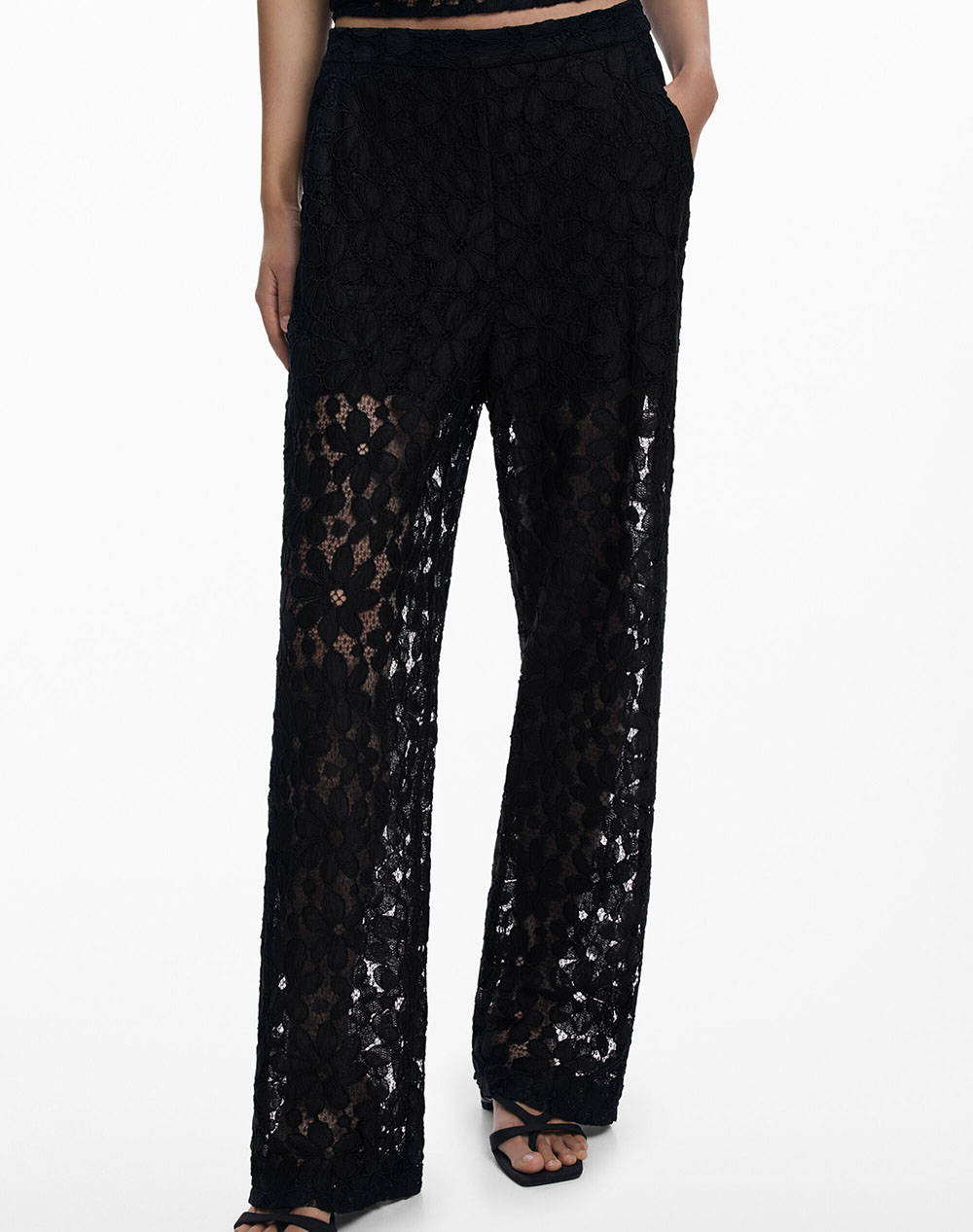 DESIGUAL D2 PANT_LACELONG PANTALONI DE DAMA
