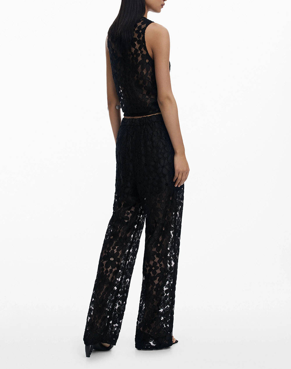 DESIGUAL D2 PANT_LACELONG PANTALONI DE DAMA
