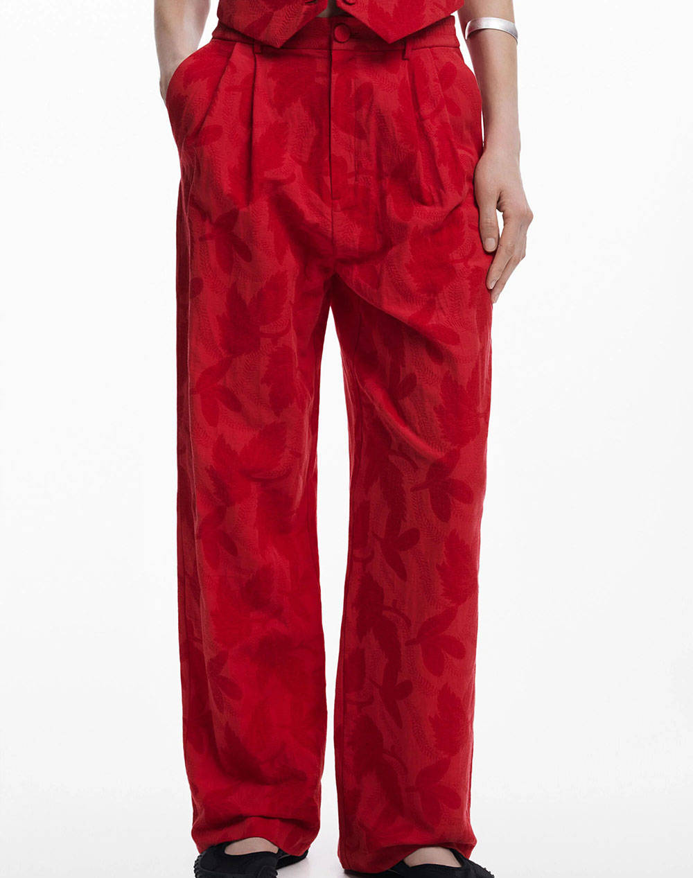 DESIGUAL D2 PANT_SUITROJO PANTALONI DE DAMA