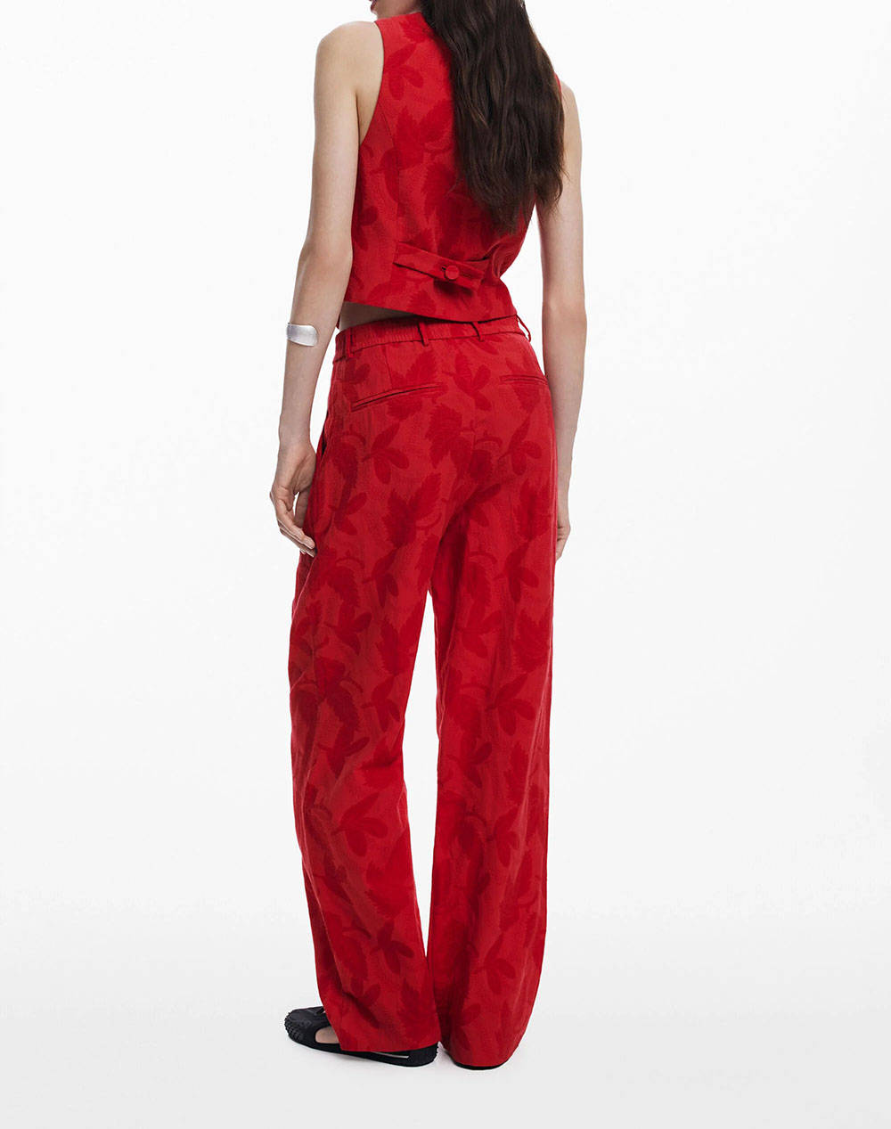 DESIGUAL D2 PANT_SUITROJO PANTALONI DE DAMA