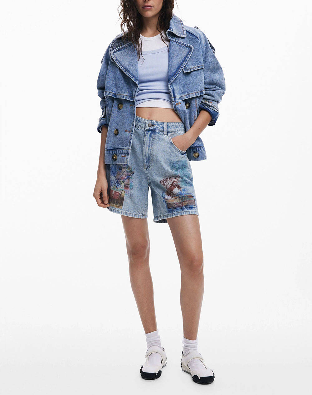 DESIGUAL D2 DENIM_INIDAN PANTALONI DE DAMA