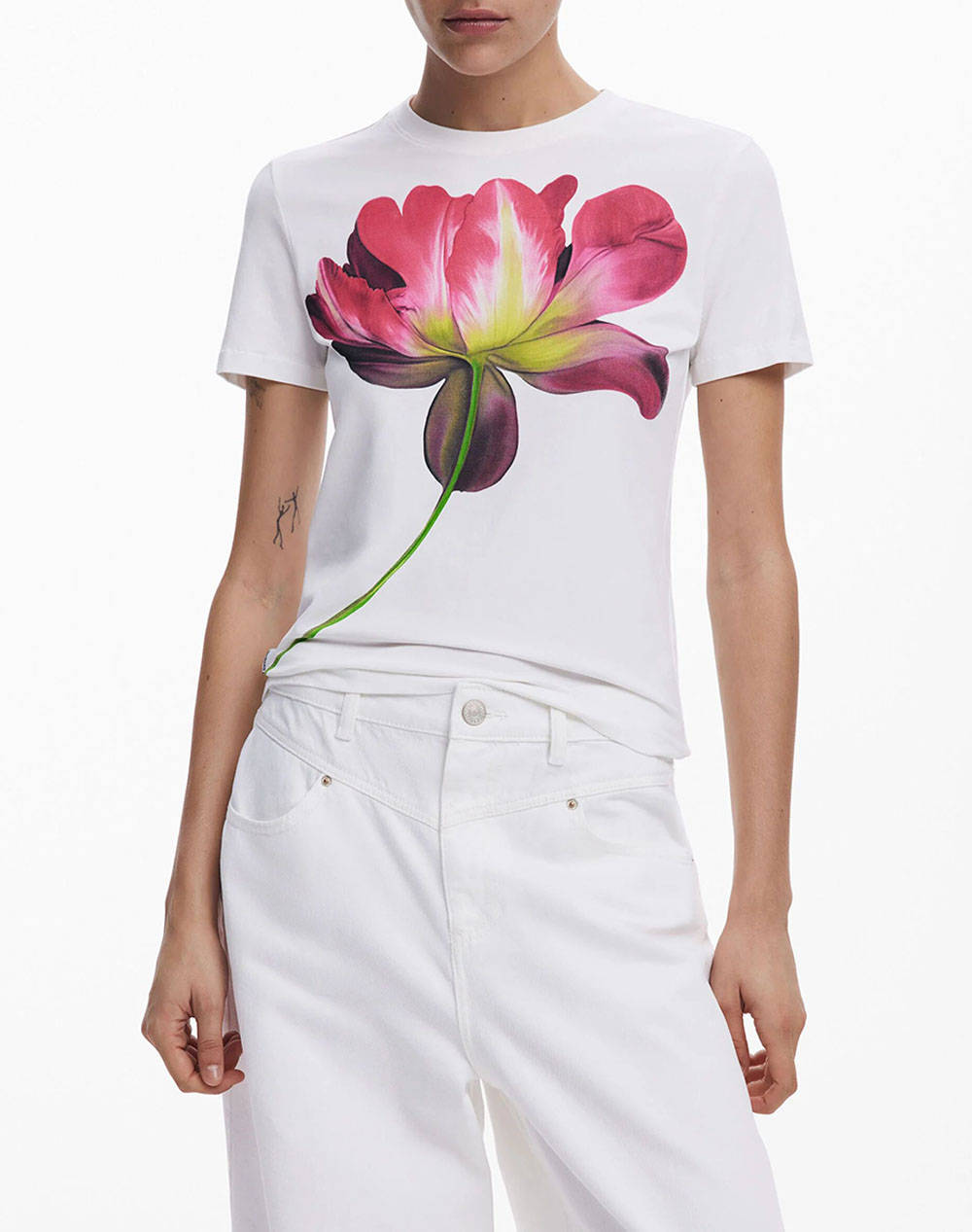 DESIGUAL D2 TS_PLATA BLUZA DE DAMA