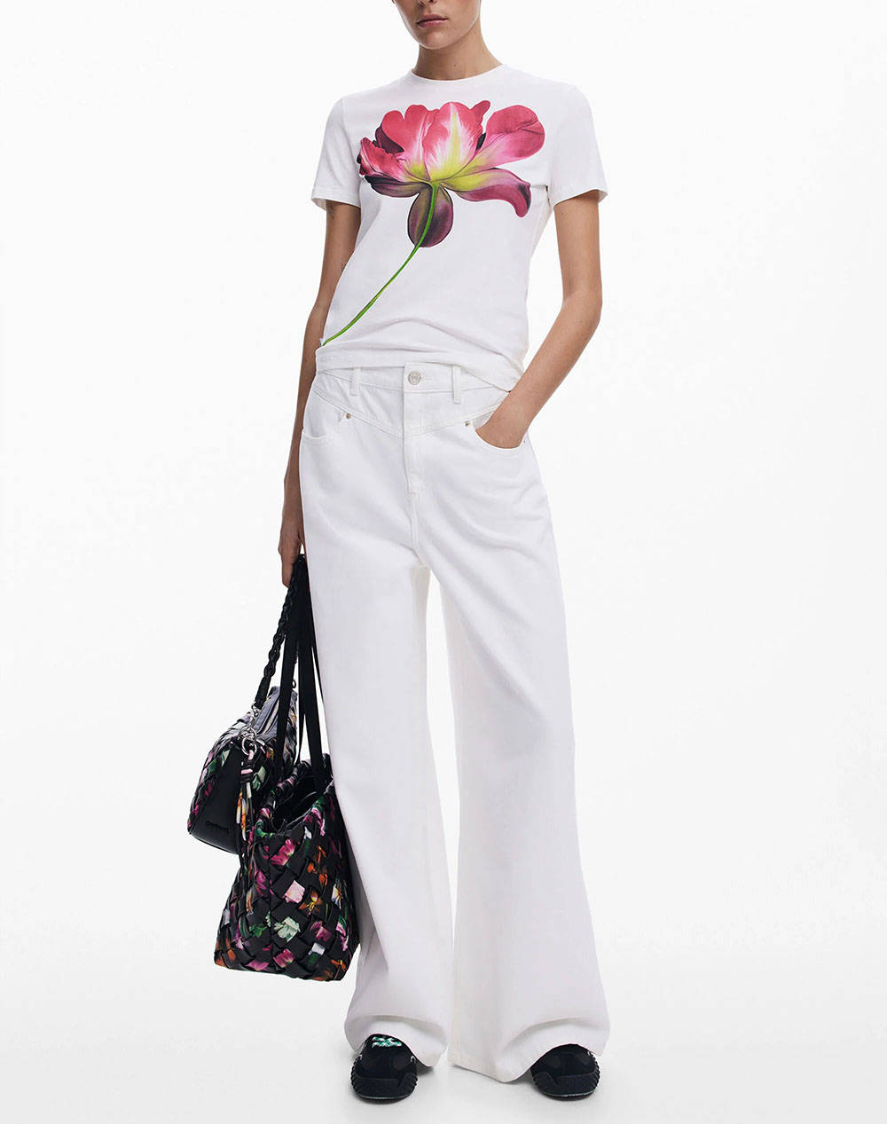 DESIGUAL D2 TS_PLATA BLUZA DE DAMA