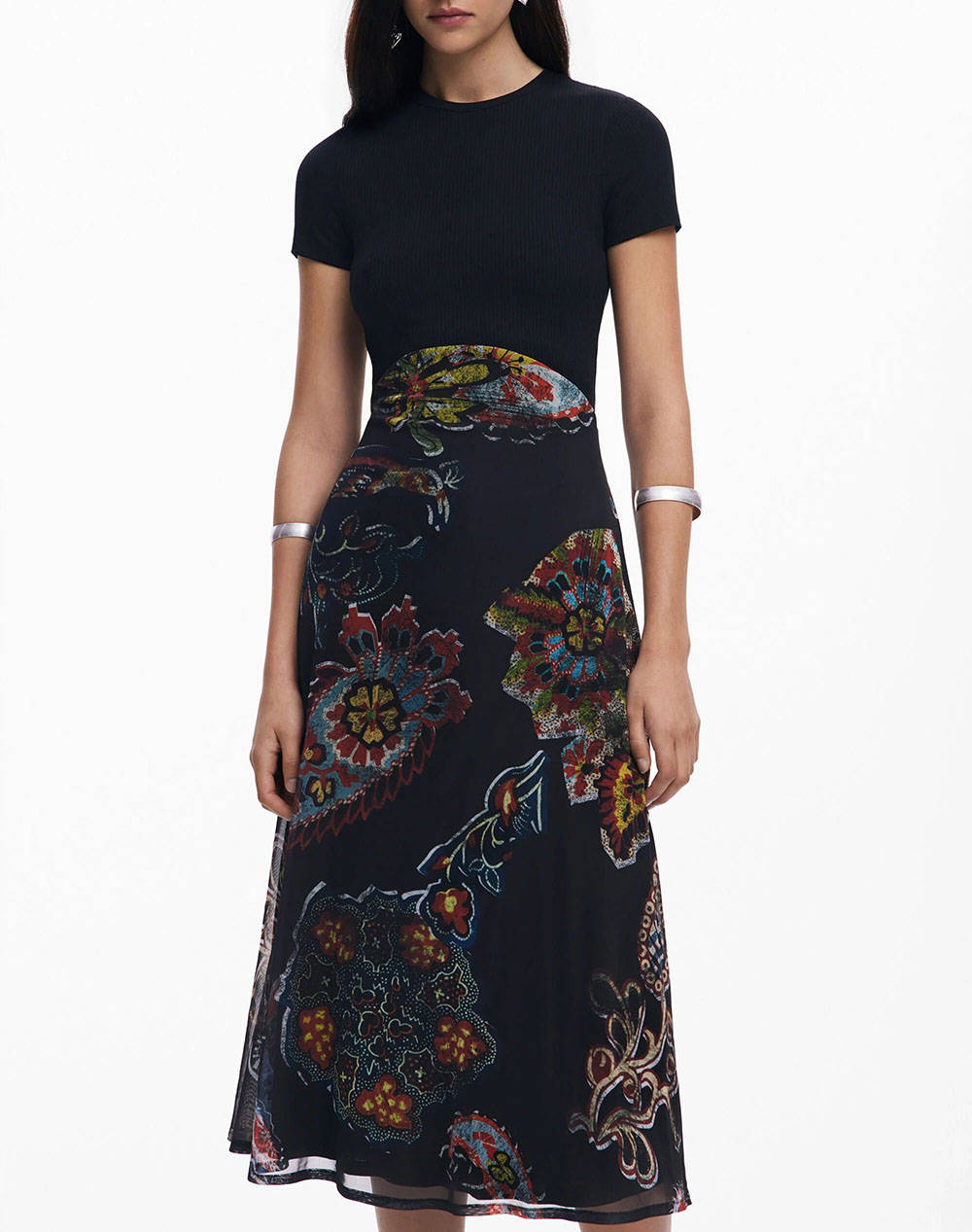 DESIGUAL D2 VEST_PAISLEY MESH_LACROIX ROCHIE DE DAMA
