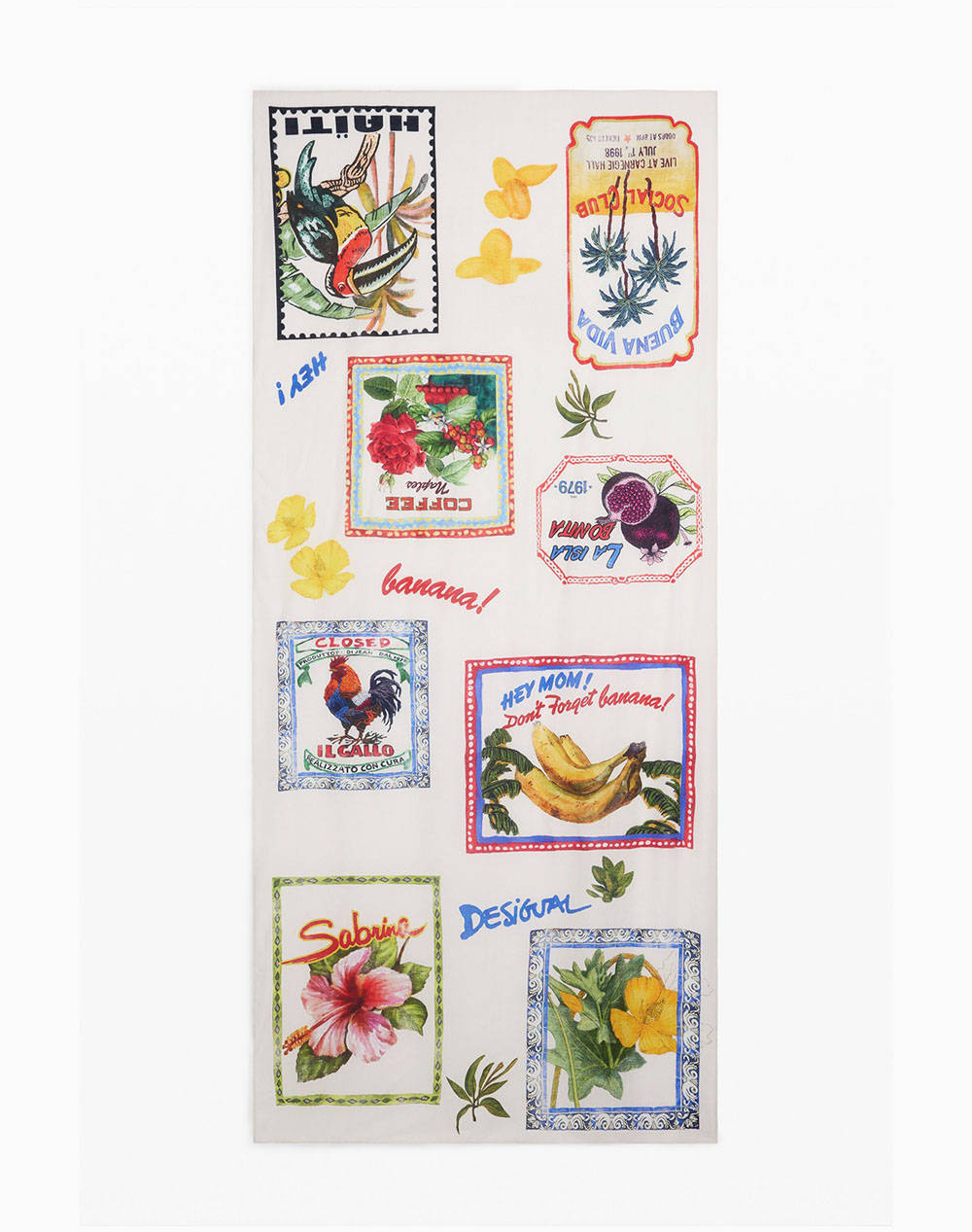 DESIGUAL D3 FOU_PARADISE RECTANGLE ACCESORIU DE DAMA