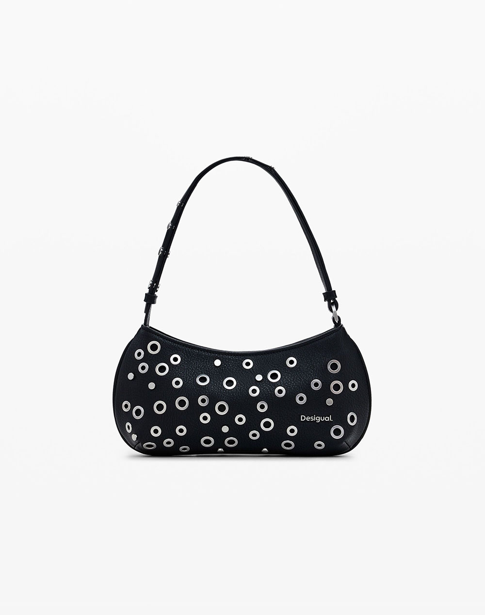 DESIGUAL D2 BAG_REBEL ALSACIA BLACK GEANTA DE DAMA (Dimensiuni: 30 x 15 x 6cm.)