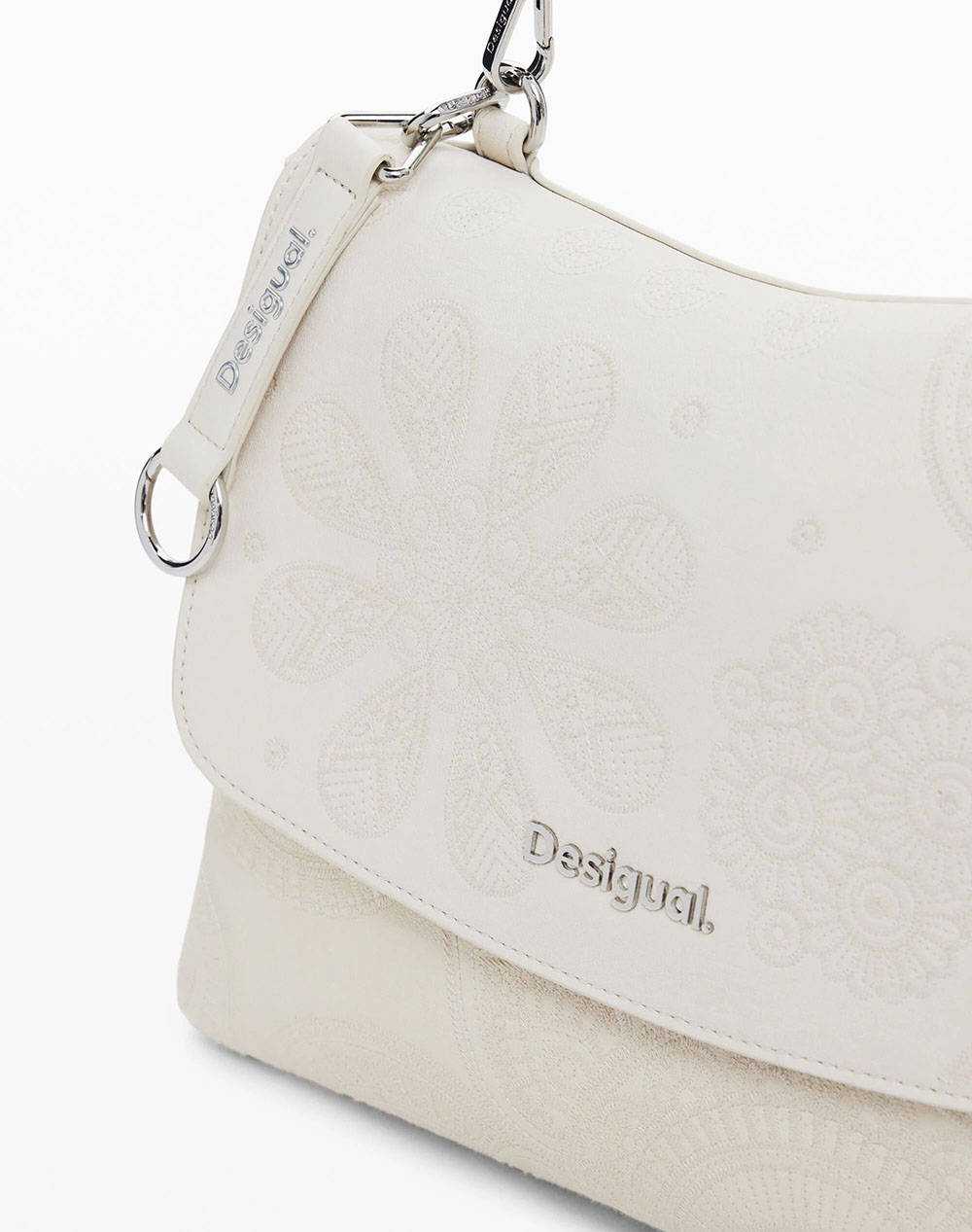DESIGUAL D3 BAG_DEJAVU POSADAS ECRU GEANTA DE DAMA (Dimensiuni: 32 x 23 x 12cm.)