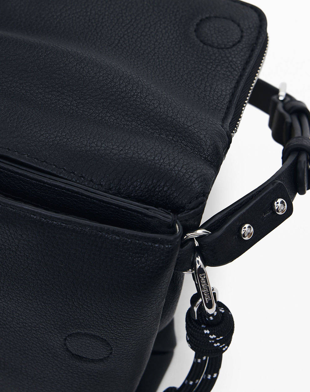 DESIGUAL D2 MONE_HALF PHONE BLACK PORTOFEL DE DAMA (Dimensiuni: 12 x 17.5 x 5cm.)
