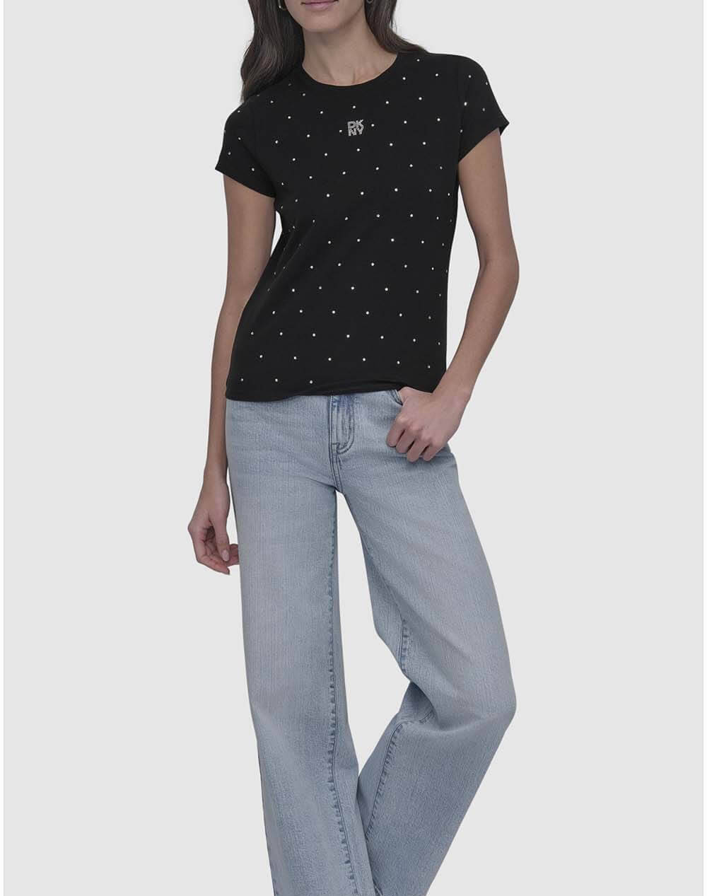 DKNY DJ5T1381 BLUZA CU MANECA SCURTA DKNY