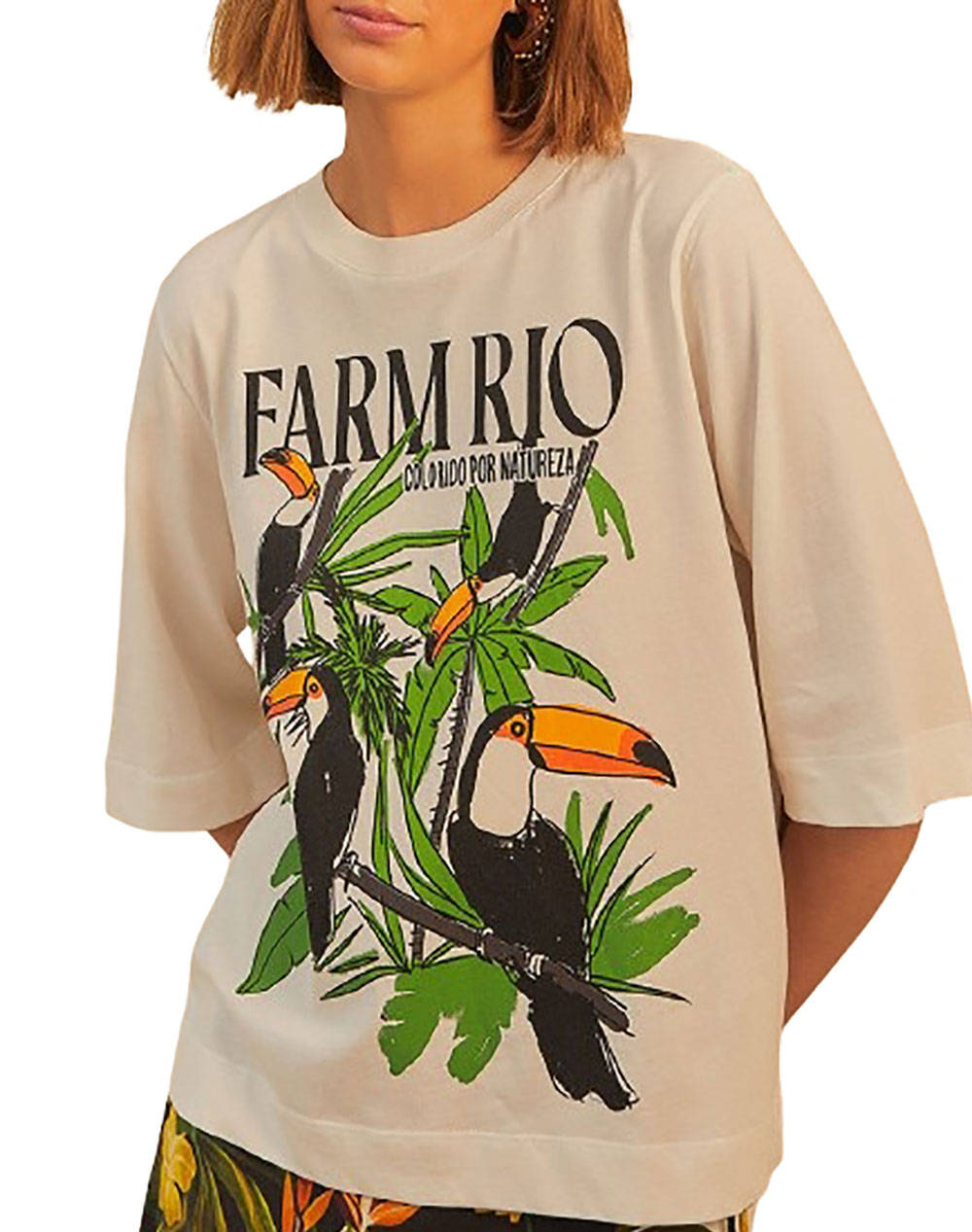 FARM RIO NATURE LOVERS TUCANS OFF T-SHIRT