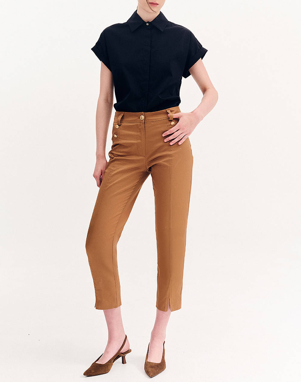 FOREL Pantaloni din bumbac cigarette