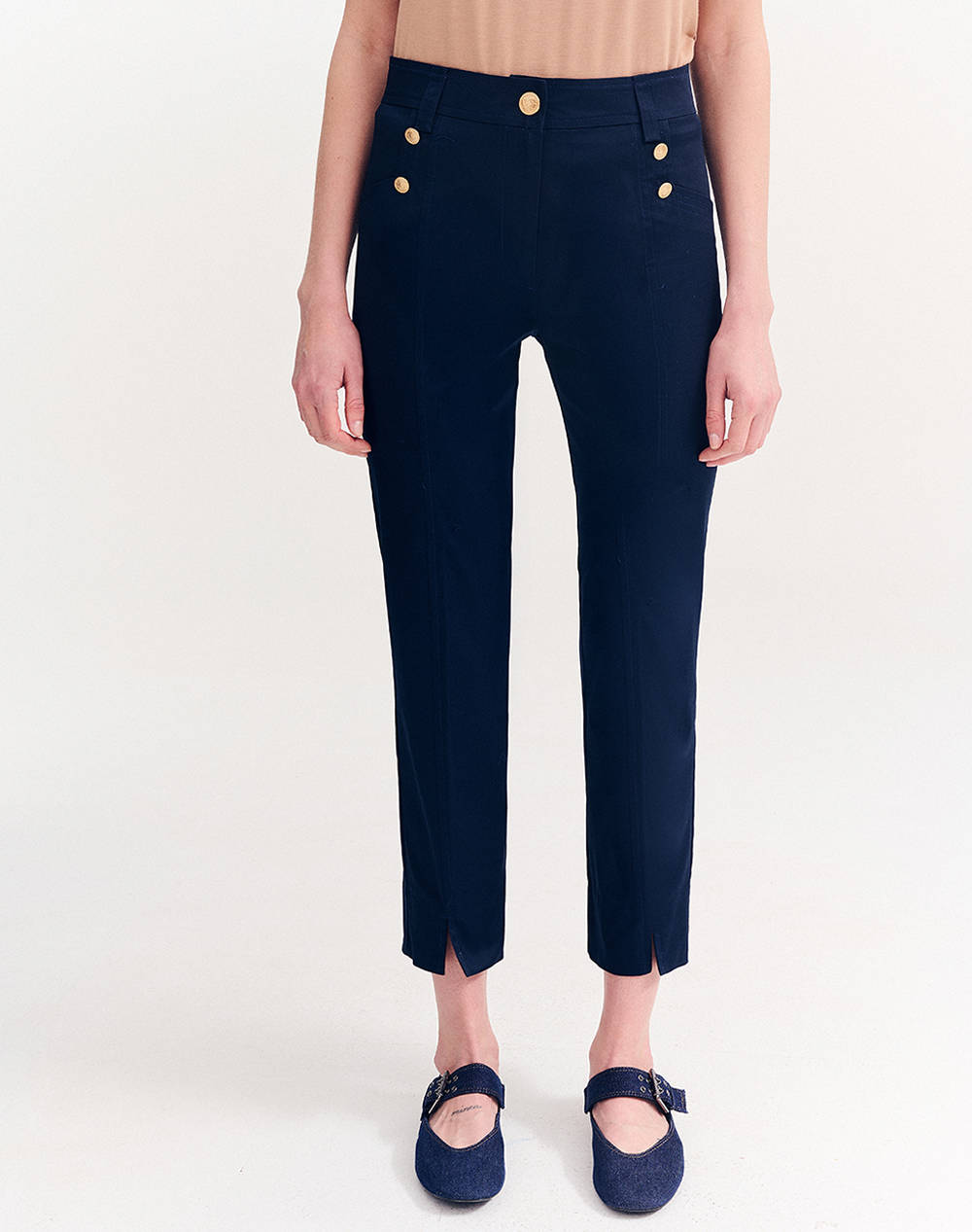 FOREL Pantaloni din bumbac cigarette