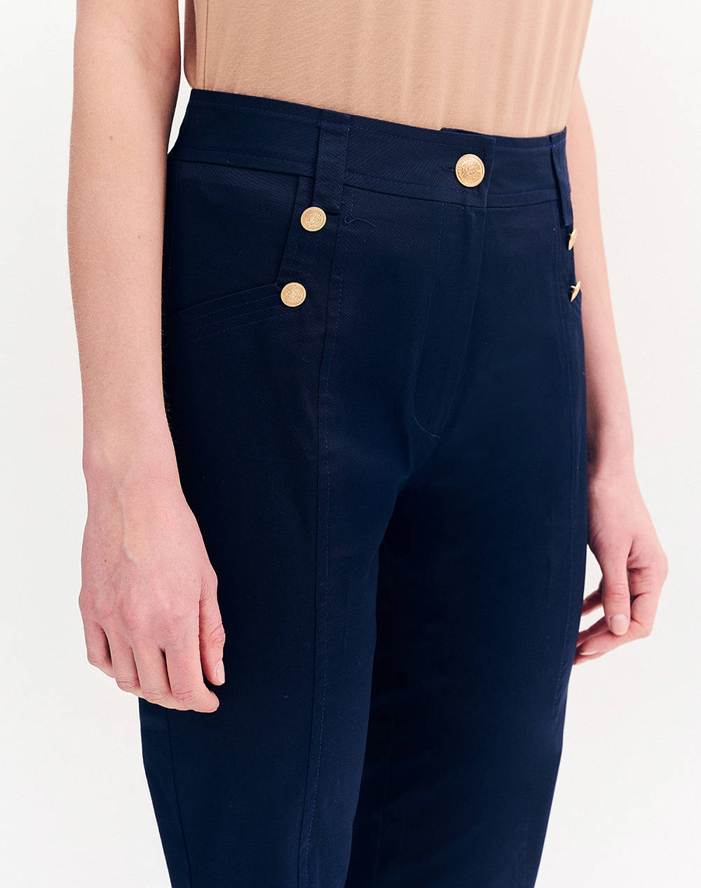 FOREL Pantaloni din bumbac cigarette