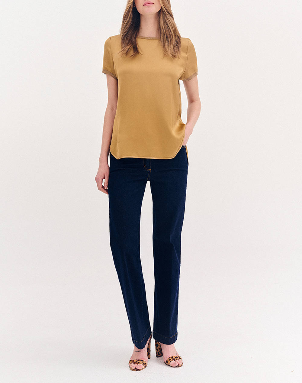 FOREL Bluza cu design rib