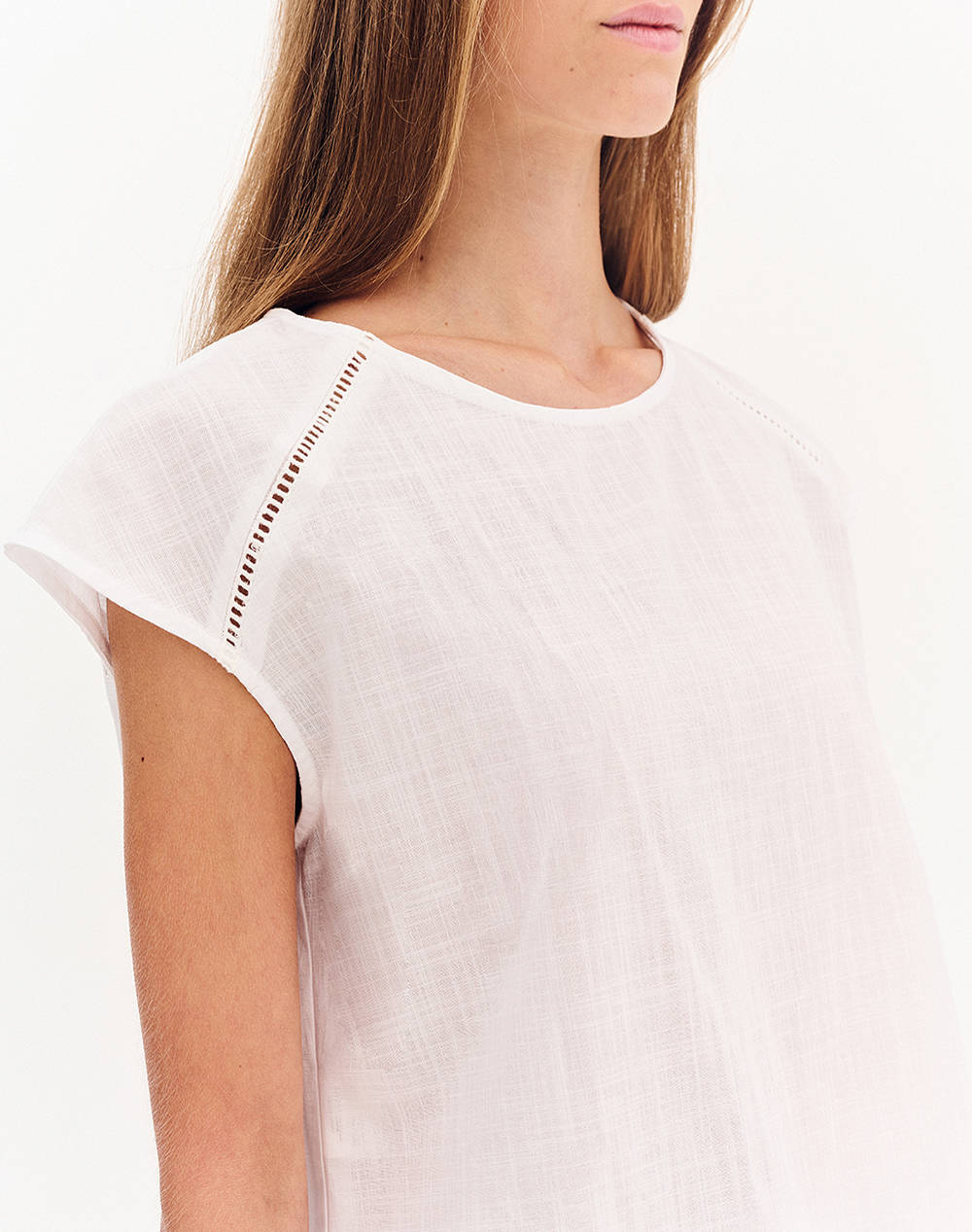 FOREL Bluza din bumbac cu broderie