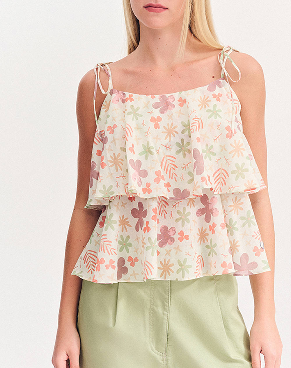 FOREL Bluza crop floral Case Study