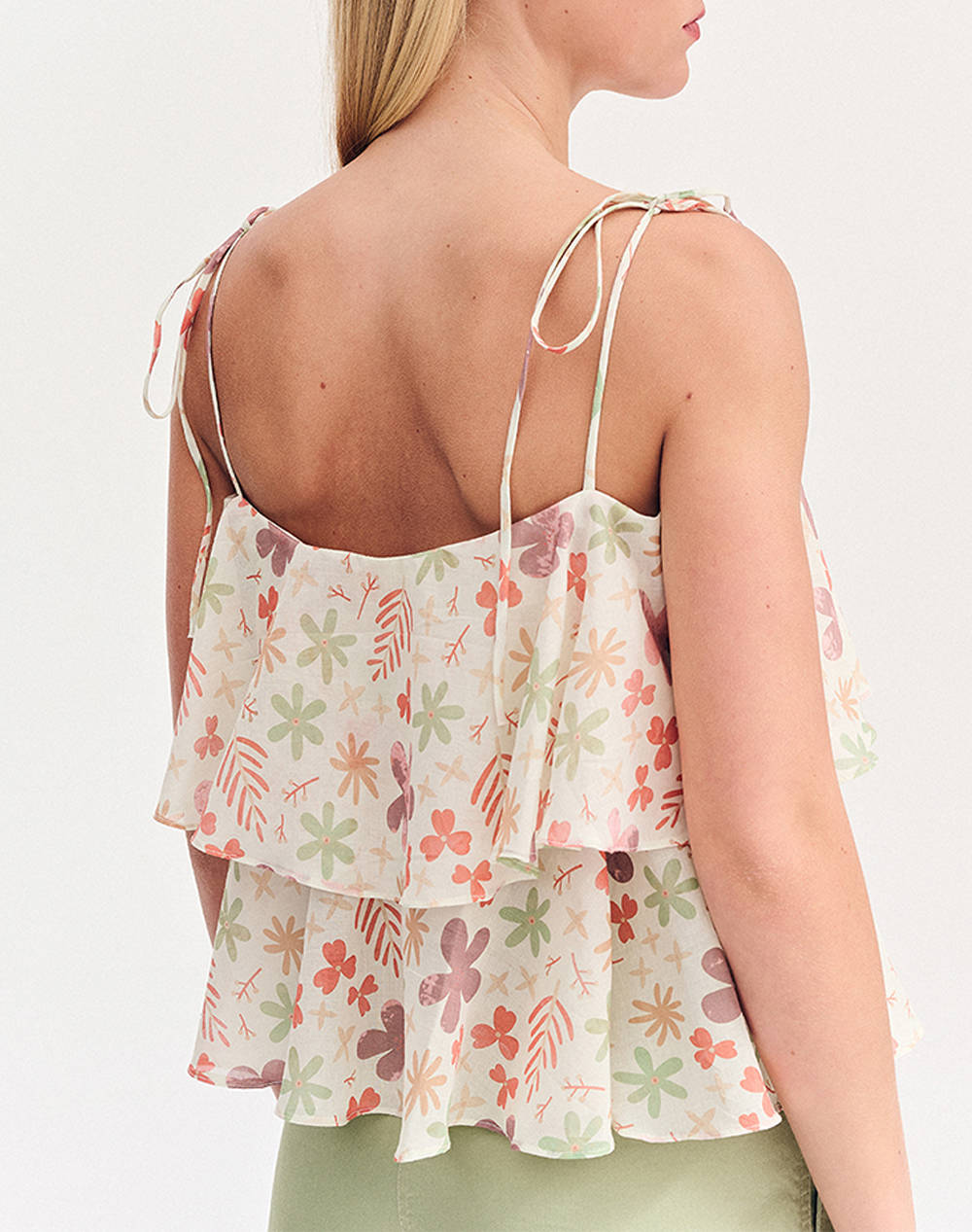 FOREL Bluza crop floral Case Study