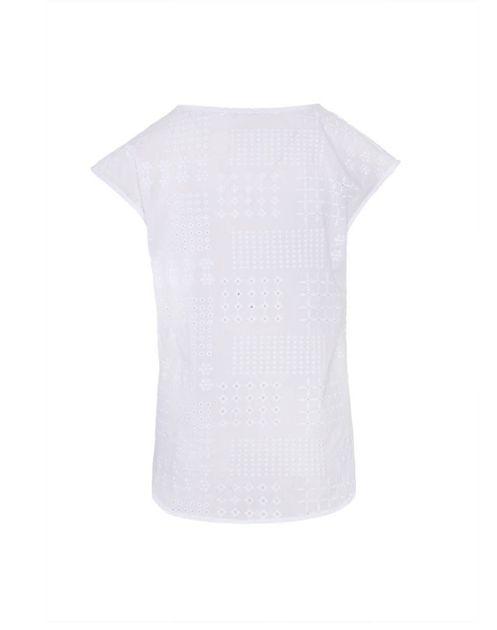FOREL Bluza cu design perforat si legare