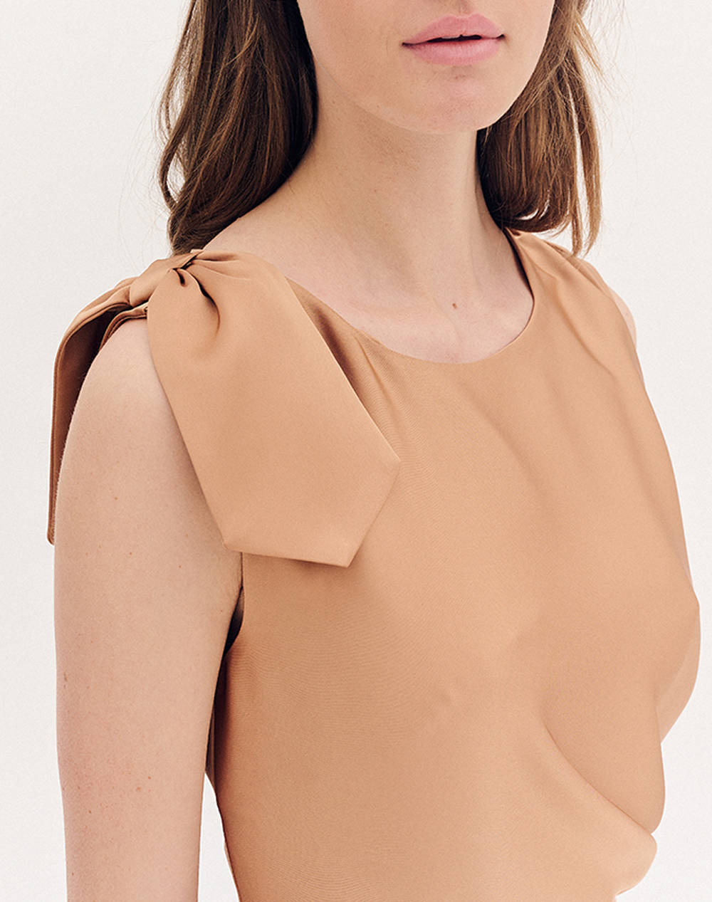 FOREL Rochie stramta satin midi
