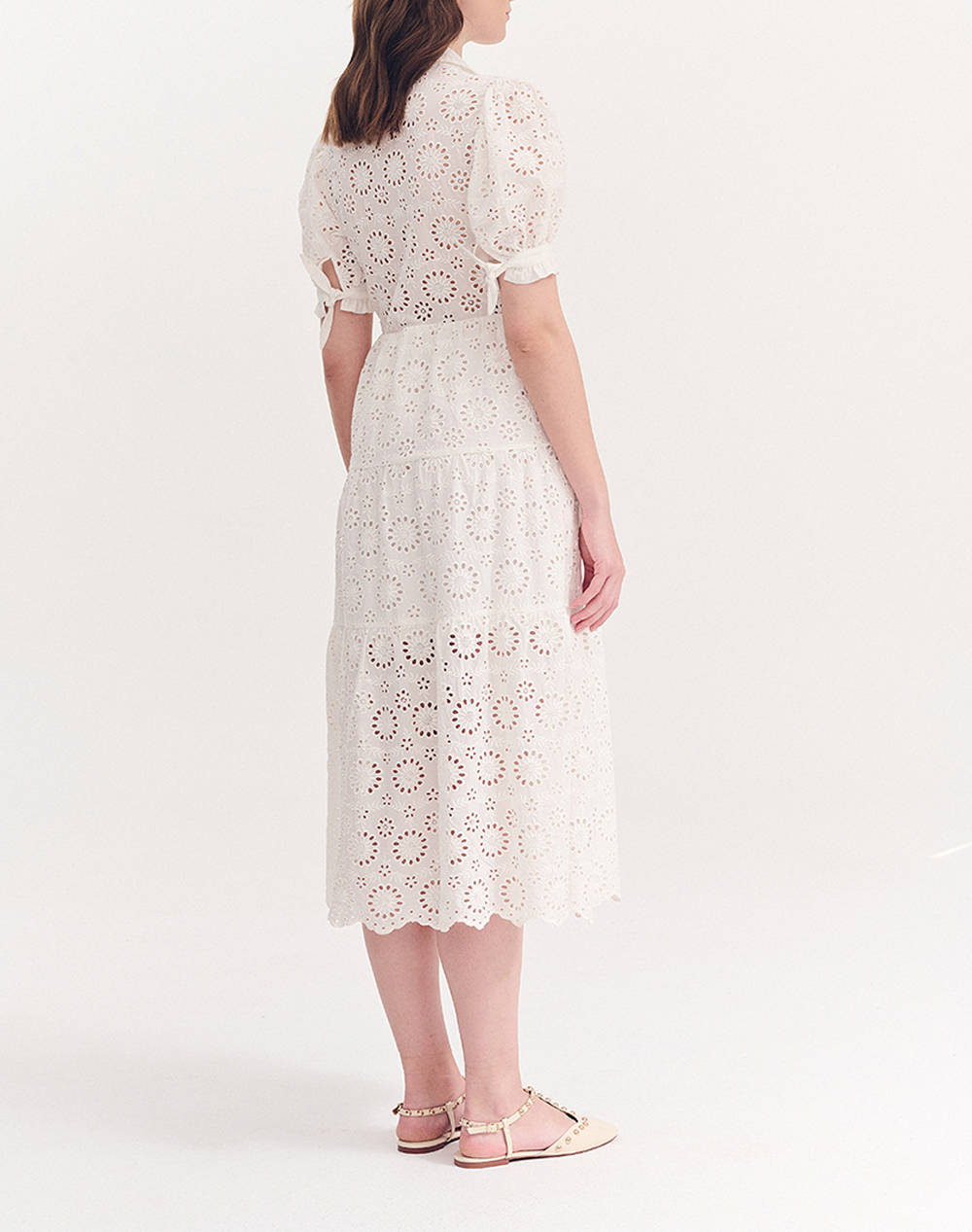 FOREL Rochie midi cu broderie