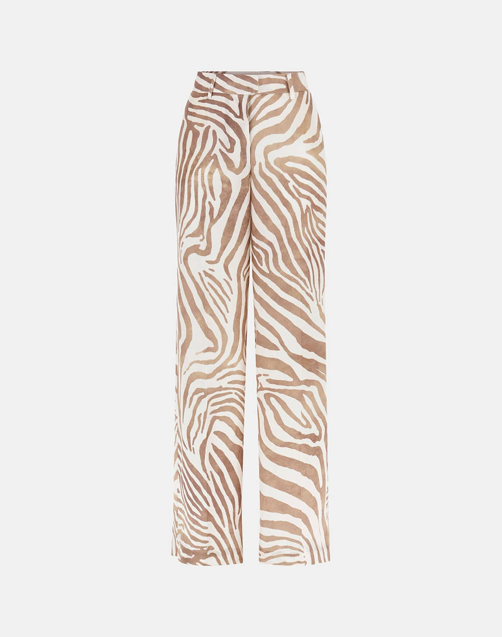 GUESS MARCIANO GISELLE STRAIGHT PAN - ECO TENCEL LINEN PRINTED PANTALONI DE DAMA