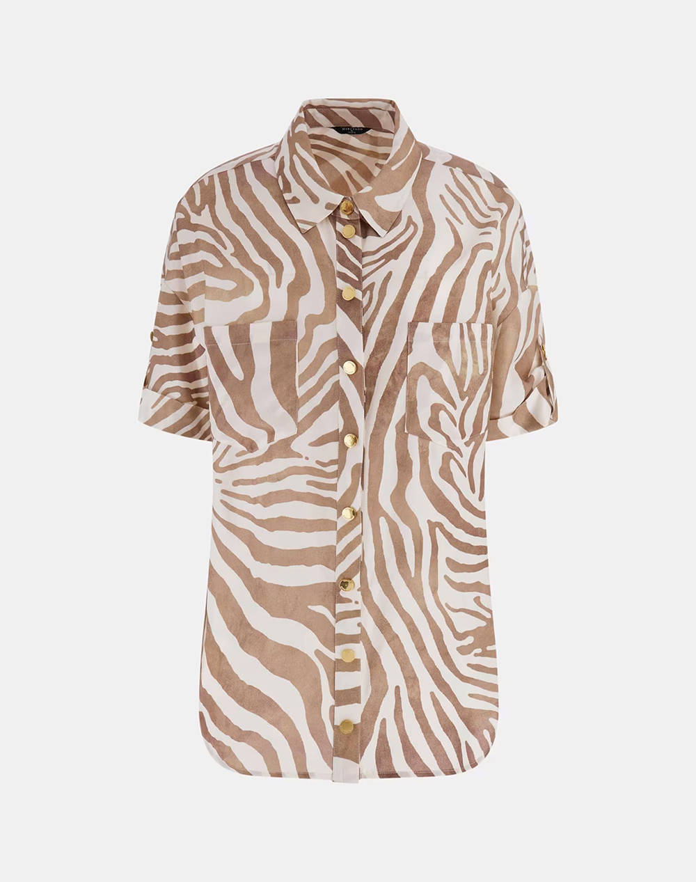 GUESS MARCIANO ROSIE SHORT SLEEVE S - ECO TENCEL LINEN PRINTED CAMASA DE DAMA